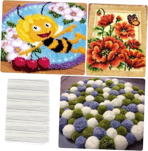 ARTIBETTER Crochet Material Rug Making Mesh Net Fabric Floor Mat Crochet Mesh Rug in Saudi Arabia
