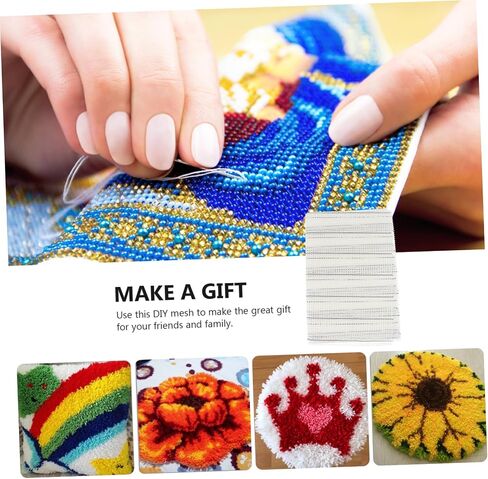 ARTIBETTER Crochet Material Rug Making Mesh Net Fabric Floor Mat Crochet Mesh Rug in Saudi Arabia