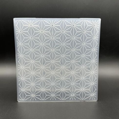 قالب مجلد 3D Tlass Plastic Template خطوط سداسية الملمس 5.91x5.91 بوصة لصنع البطاقات تصنع الورق الورق المصنوع يدويًا مصنوعة يدويًا لمستلزمات الفنون in Kuwait