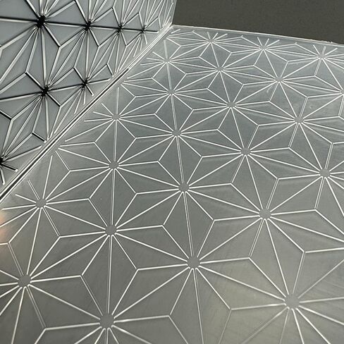 قالب مجلد 3D Tlass Plastic Template خطوط سداسية الملمس 5.91x5.91 بوصة لصنع البطاقات تصنع الورق الورق المصنوع يدويًا مصنوعة يدويًا لمستلزمات الفنون in Kuwait