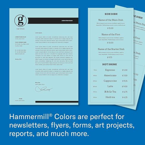 Hammermill 103309CT Recycled Colored Paper, 20lb, 8-1/2 x 11, Blue, 5000 Sheets/Carton in Saudi Arabia