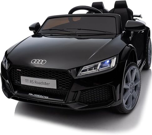 ركوب كهربائي على سيارة للأطفال ، لعبة Audi 12V 7ah Kids Ride-On Ride-On For Toddlers من 3 إلى 5 سنوات مع فتيات يبلغ من العمر 3-5 سنوات مع بلوتوث-بلوتوث-اللون الوردي الساخن in Kuwait