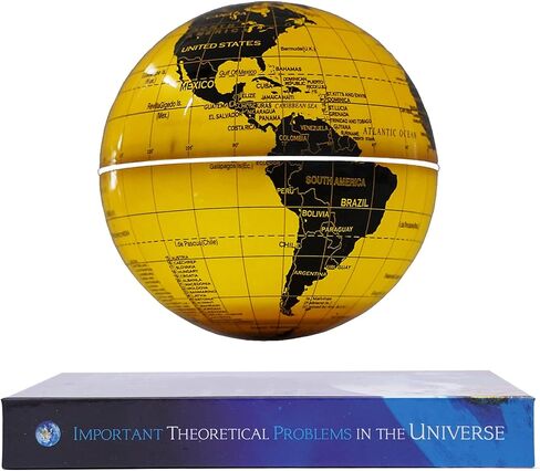 Floating Globe Lamp,6" World Geographic Globes Gold Magnetic Floating Levitating Globe with Lights Home Office Desk Decor Creative Birthday Christmas Gifts,360 Rotating in Saudi Arabia