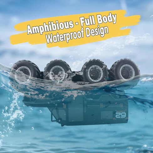 SEKAIHT Amphibious Remote Control Car RC Boats Waterproof RC Monster Truck 2.4GHz 8WD 2 Battery Drift RC Stunt Cars for Boys Girls Age 8-12,Kids Birthday Gifts Pool Toys in Saudi Arabia
