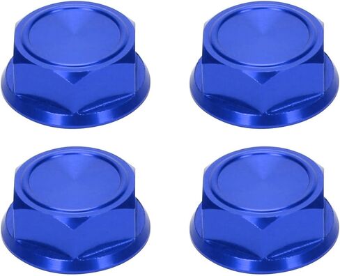 لـ RCAWD لـ Aluminium Wheel Nut 24mm لـ Arrma 1/5 8s لـ BLX لـ Kraton for Outcast for RTR & Exb for Roller for Hopups for parts (Blue) in Kuwait