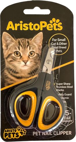 Cat Nail Clippers-تقليم مخلب الفولاذ المقاوم للصدأ المحترف للقطط والقطط والهامستر والأرانب والطيور والحيوانات الصغيرة-حادة وآمنة وسهلة الاستخدام للحيوانات الأليفة in Saudi Arabia