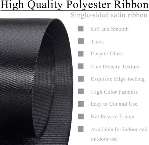 ATRBB Forest Green Ribbon 1 Inch × 50 ياردة ، شريط ساتان من بوليستر واحد للوجه لالتفاف الهدايا ، الورود المصنوعة يدويًا ، عيد الميلاد ، زفاف ، ديكورات حفلة عيد الميلاد in Kuwait