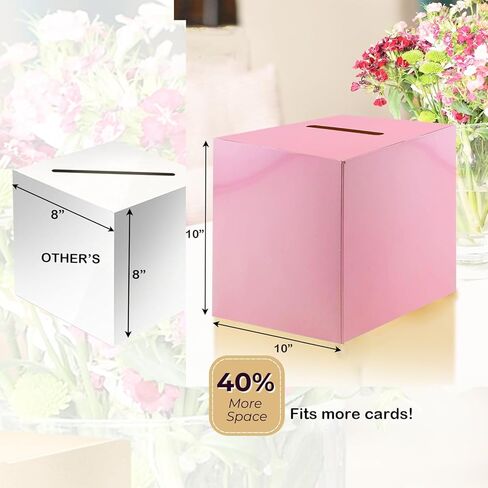 Tytroy Money Box Memory Cards Reception Centerpiece Box (PINK, 1PC) in Kuwait