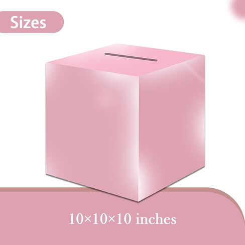 Tytroy Money Box Memory Cards Reception Centerpiece Box (PINK, 1PC) in Kuwait