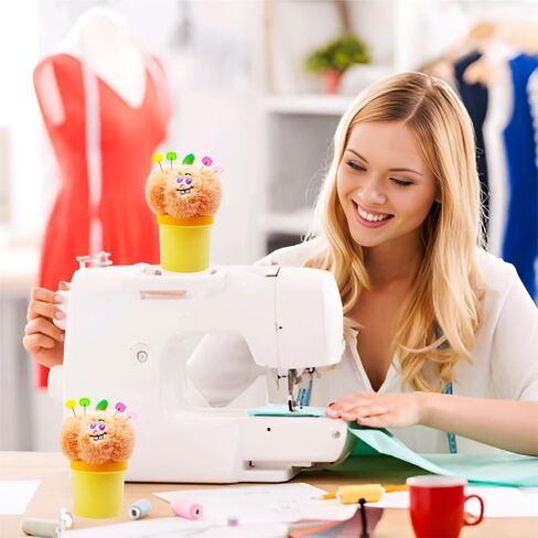 أداة خياطة Cactus Pin Cushion مع تخزين مغناطيسي ، بما في ذلك 50 إبر زهور لطيف ، Threader ، كشقة ＆ قياس الشريط ، حامل دبوس لخياطة desksapplique و patchwork crafter. in Kuwait