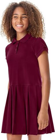 Classroom School Uniforms Girls' Pique Polo Dress in Kuwait