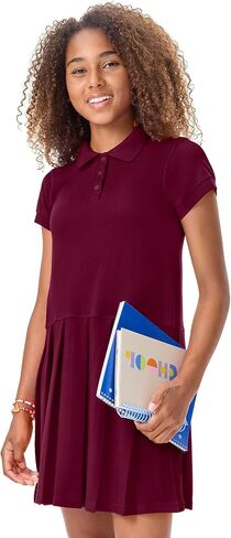Classroom School Uniforms Girls' Pique Polo Dress in Kuwait