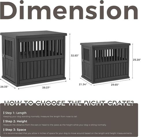 Dog House - Resin Outdoor Dog Kennel with Ventilated Design, Waterproof Dog Bed Shelter for Backyard, Garden & Patio in Saudi Arabia