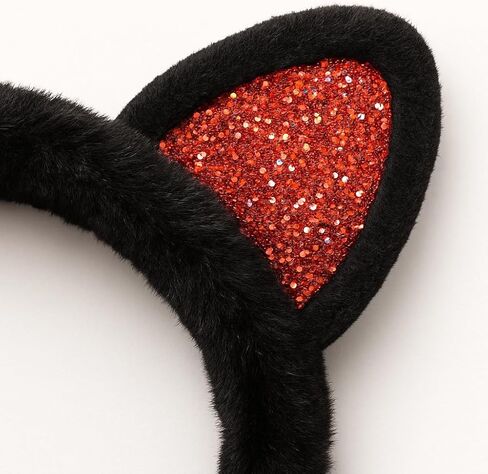 CHUANGLI Winter Warm Cat Ear Muffs for Women Girls Cute Catear Earmuff Ladies Headband Faux Fur Outdoor Plush Ear Warmers in Kuwait