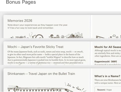 Hobonichi Techo 2026 Planner Book - A6 ، English ، Daily ، January Start ، Monday Start in Saudi Arabia