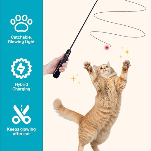 THE WAYS Lumiwhisker Cat Toys for Indoor Cats, LED Light Wand Toy in Saudi Arabia