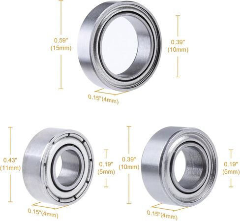 Hobbypark RC Bearing Kit for Axial SCX10 Ball Bearings (12-Pack) in Saudi Arabia