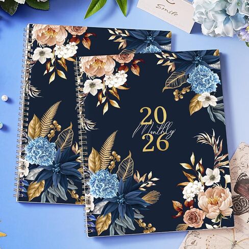 2026 Monthly Planner - 9'' x 11'', Monthly Planner/Calendar 2026, from Jan.-Dec. 2026, 12 Month Calendar with Tabs, Premium Paper, Twin-wire Binding, Inner Pocket, Note Pages in Saudi Arabia