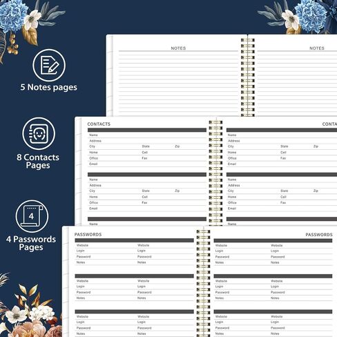 2026 Monthly Planner - 9'' x 11'', Monthly Planner/Calendar 2026, from Jan.-Dec. 2026, 12 Month Calendar with Tabs, Premium Paper, Twin-wire Binding, Inner Pocket, Note Pages in Saudi Arabia