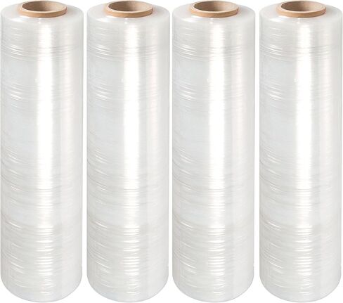 LTB 2070 Stretch Wrap Film 70 Gauge, 18 Inch x 1500 Ft Per Roll, Clear (4 Rolls Per Case) in Saudi Arabia