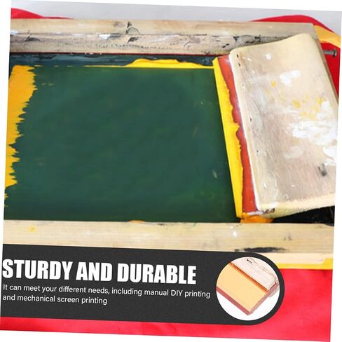 Veemoon 2Pcs Screen Printing Squeegee Wooden Handle Versatile Ink Scraper for Water and Oil-Based Inks for DIY Artists and Printmakers in Saudi Arabia