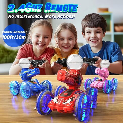 عنكبوت عنكبوت برمائيات التحكم عن بُعد سيارة للأولاد أطفال - 4WD مقاوم للماء 2.4 جيجاهرتز 360 درجة مئوية RC Stunt Car - سيارات المياه والمسبح للأراضي لمدة 4 5 6 7 8 9 in Saudi Arabia