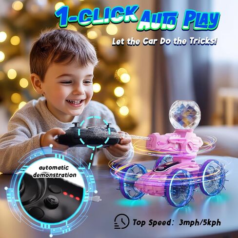 عنكبوت عنكبوت برمائيات التحكم عن بُعد سيارة للأولاد أطفال - 4WD مقاوم للماء 2.4 جيجاهرتز 360 درجة مئوية RC Stunt Car - سيارات المياه والمسبح للأراضي لمدة 4 5 6 7 8 9 in Saudi Arabia