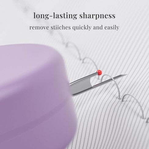 Thread Picker مكبّر التماس-أداة مزيل Seam Ripper & Stitch ، قاطع مؤشر ترابط قابل للسحب آمن ، مناسب للإبرة ، ورفع الخياطة ، وإزالة مؤشر ترابط التطريز in Kuwait