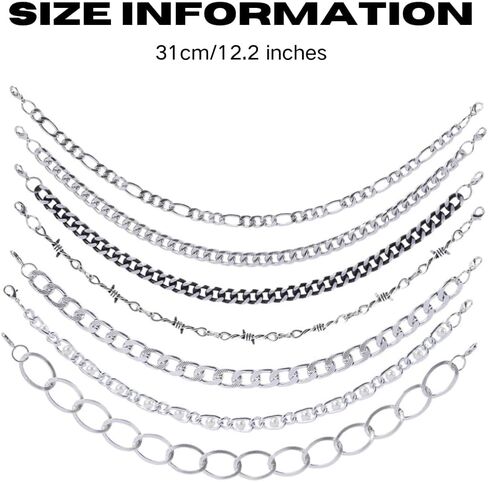 14 PCS Trucker Hat Cains Bill Decoration Hat Charms Disachable Diy Metal Cains for Women Men Brim Decoration for DIY Hat Jewelry Assories in Kuwait