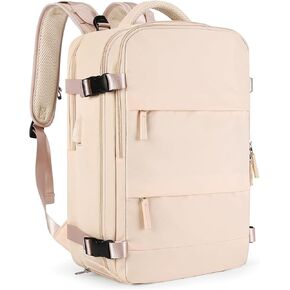 Farmer&Donkey Laptop Backpack for Women and Men, 15.6 Inch Work Laptop Travel Backpack with USB Charging Port, Water-Resistant, Anti-Theft Large Capacity Design, Pink in Saudi Arabia