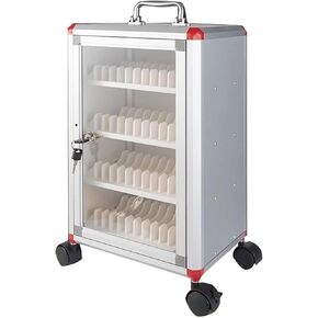 Cell Phone Storage Cabinet with 360° Wheels – 48/60/72 Slot Mobile Phone Locker Box, Lockable & Wall Mountable for School, Office, and Meeting Rooms(60) in Saudi Arabia