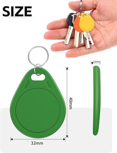 NFC Tags Ntag215 NFC Keytags Black NFC fob Rewritable NFC 215 Tag NFC Business Card Programmable NFC Tag 504 Bytes Memory，Compatible with Android & iPhones (NFCKEYS215-8PCS) in Kuwait