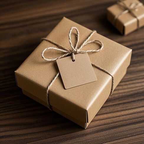 علامات هدايا Kraft Paper ، 200 مساءً علامات شنق فارغة مع 200 مساءً in Kuwait
