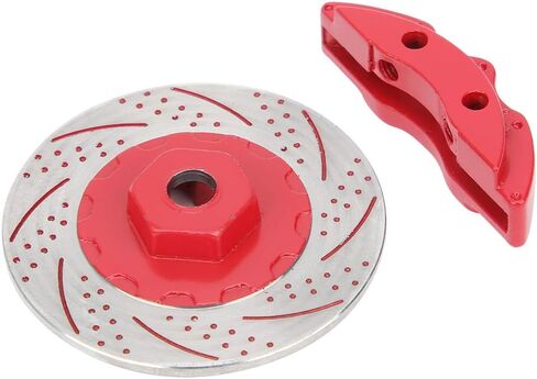 Metal Simulation Brake DISC Calipers Visual Effect Stopping Power RC CAR (Red) in Saudi Arabia