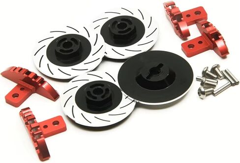 Compatible with Sakura D4 D3 Simulate Brake 1/10 RC Crawler for Racer Car Upgrade Parts Aluminum Alloy Brake Disc Drive Hub Kit RC Car Accessories(Black) in Saudi Arabia