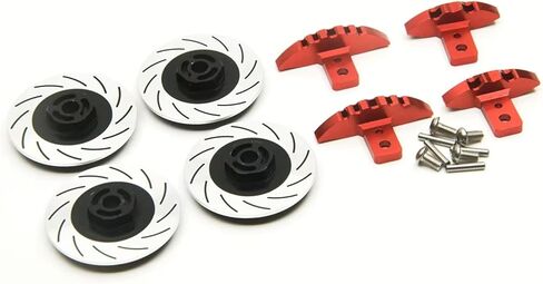 Compatible with Sakura D4 D3 Simulate Brake 1/10 RC Crawler for Racer Car Upgrade Parts Aluminum Alloy Brake Disc Drive Hub Kit RC Car Accessories(Black) in Saudi Arabia