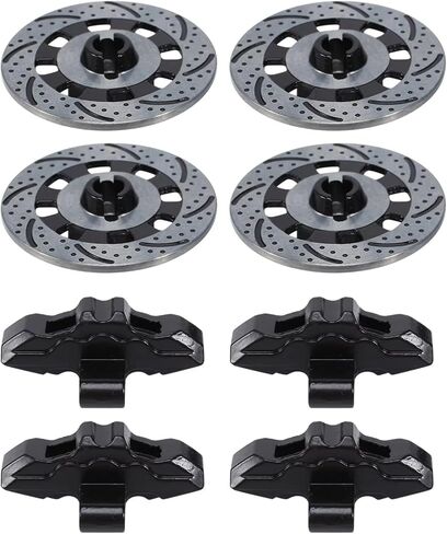 Compatible with Traxxas 1/7 RC Car 4 Pieces for Unlimited for Desert for Racer Adapter Aluminum Wheel Hex Hub Brake Disc and Caliper Disc RC Car Accessories in Saudi Arabia