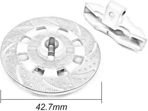 Compatible with Traxxas for Unlimited for Desert for Racer for UDR 8569 1/7 RC Car Accessories 4Pcs Aluminium Alloy Brake Disc Drive Hub RC Car Accessories(Yellow) in Saudi Arabia