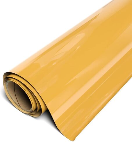 SISER Easyweed Heat Transfer Vinyl 11.8 "× 2 قدمًا - متوافق مع SISER ROMEO/JULIET وغيرها من قواطع المهنية أو الحرف - Layerable - CPSIA معتمد (الخردل - HEX #DF9522) in Saudi Arabia