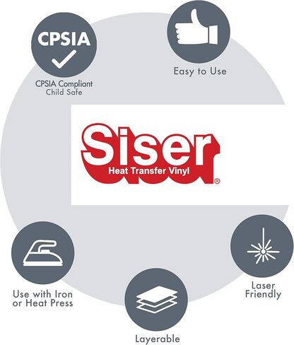 SISER Easyweed Heat Transfer Vinyl 11.8 "× 2 قدمًا - متوافق مع SISER ROMEO/JULIET وغيرها من قواطع المهنية أو الحرف - Layerable - CPSIA معتمد (الخردل - HEX #DF9522) in Saudi Arabia