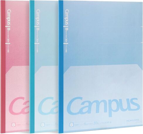 Kokuyo Campus Composition Kimochii Notebook ، 3 Pack يشعر بكتاب شركات شبه B5 ، Green Pink Blue ، Dot B 6MM ، 30 ورقة دفتر مجلة المبطنة لتناول الملاحظات المدرسية. استيراد اليابان (NO-FL3CBTX3) in Kuwait