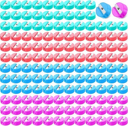 Fainne 800 Pcs Pencil Sharpeners Bulk for Kids Colorful Manual Pencil Sharpeners Compact Portable Handheld Crayon Back to School Supplies for Kids Students Home Office Classroom Prizes (Multicolor) in Saudi Arabia