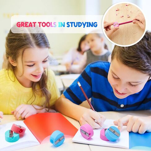 Fainne 800 Pcs Pencil Sharpeners Bulk for Kids Colorful Manual Pencil Sharpeners Compact Portable Handheld Crayon Back to School Supplies for Kids Students Home Office Classroom Prizes (Multicolor) in Saudi Arabia