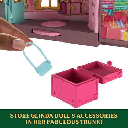 Mattel Universal Pictures 'Wicked Wicked So So Playet Dorm Small Playet مع 3 مساحات تشغيل و 9 ملحقات ، مستوحاة من الفيلم in Saudi Arabia