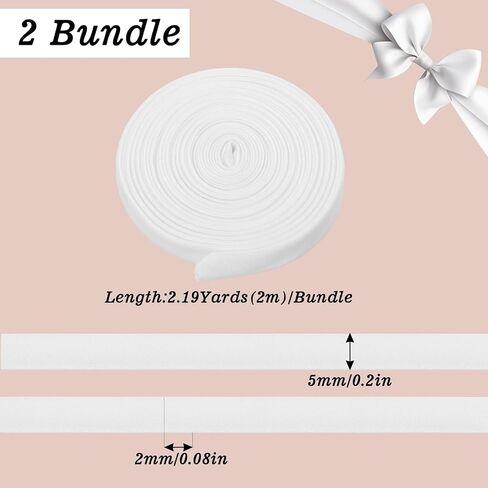 White Adjustable Corset Lacing Cord，86.61" L Corset String Replacement Lace Up Tie Back Wedding Dress Straps for Bridal Gown Lace Up Back Dress Sash Cord Accessory for Zipper Buttons in Saudi Arabia