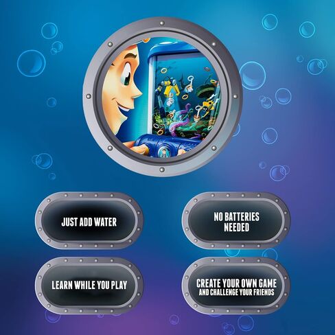 CLAWSOME! Submarings Handheld Water Game | Retro Mini Ocean Ring Toss STEM Toys for Adults, Girls & Boys Ages 6-12 in Saudi Arabia