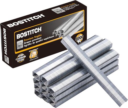 Bostitch Office B8 PowerCrown 0.25 Inch Staples, Pack of 10,000 Staples (STCRP21151/4-2), Silver in Saudi Arabia