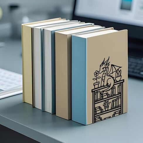WADORN Dog Metal Bookends for Shelves Decorative 1 Pair, Puppy Heavy Duty Books End Support Non-Skid Book Holder Animal Black L-Shaped Book Stopper for Home Office Desk Books Divider, 4.7x3.5x7 Inch in Saudi Arabia