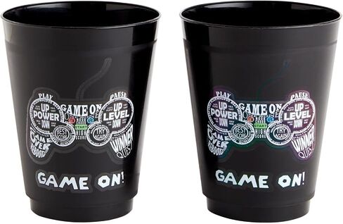 BLUE PANDA 16 Pack Plastic Police Cups, Car Party Favors for Birthday Party Supplies (16 oz) in Saudi Arabia