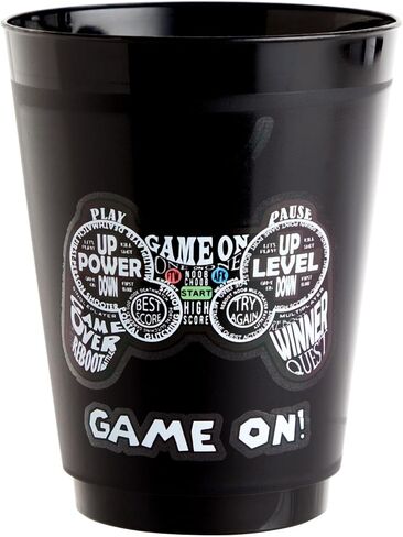 BLUE PANDA 16 Pack Plastic Police Cups, Car Party Favors for Birthday Party Supplies (16 oz) in Saudi Arabia